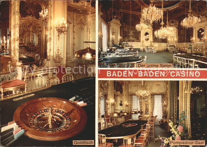 BADEN-BADEN BW Casino Goldtisch Gr?ner Salon Pompadour Saal