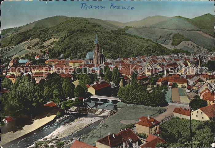 Thann Haut Rhin Elsass Vue generale Le Rossburg