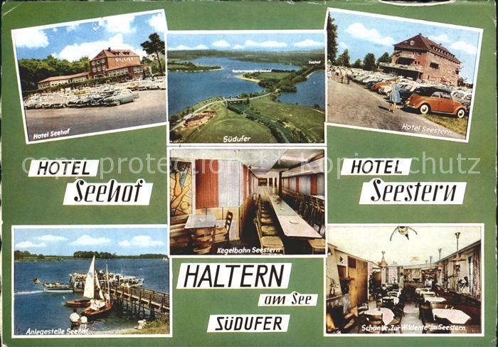 Haltern See Hotel Seehof Suedufer Hotel Seestern Restaurant Kegelbahn Anleger