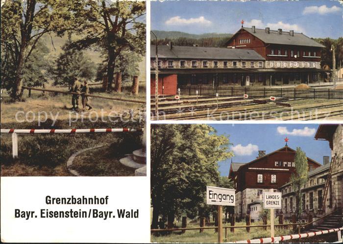 Bayrisch Eisenstein Grenzbahnhof Landesgrenze Bayerischer Wald