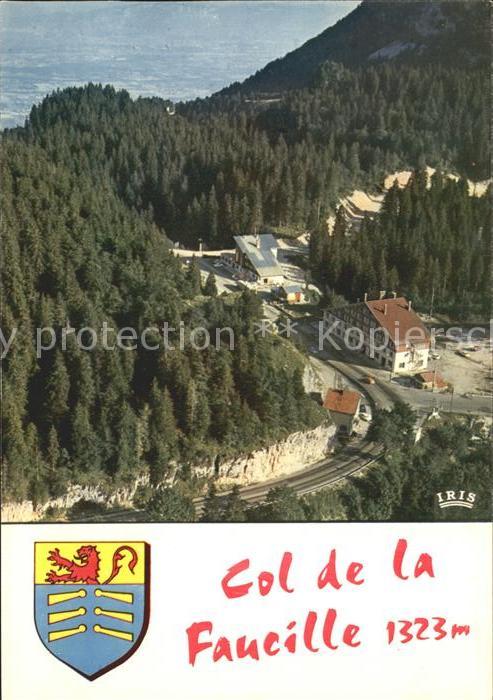 Col de la Faucille Sommet du col vue aerienne Wappen