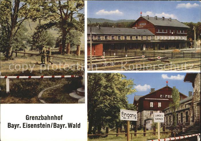 Bayerisch Eisenstein Grenzbahnhof Bayerischer Wald Landesgrenze