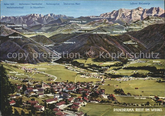 Reit Winkl Panorama Alpen