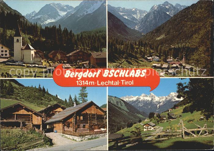 Bschlabs Bergdorf Lechtal Alpenpanorama