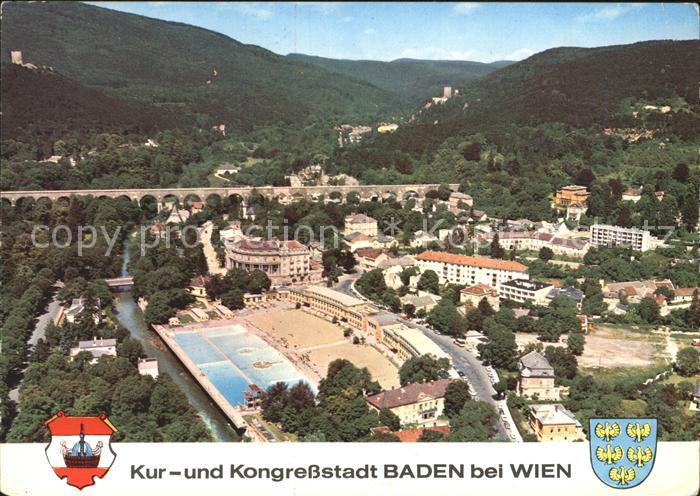 Baden Wien Thermalstrandbad Helenental Ruinen Viadukt Kurstadt Kongressstadt