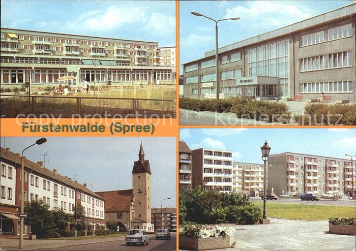 Fuerstenwalde Spree Kinderkrippe Kindergarten Schwimmhalle Rathaus Strasse der J