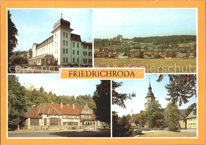 Friedrichroda FDGB Erholungsheim Bahnhof Reinhardsbrunn Kirchplatz