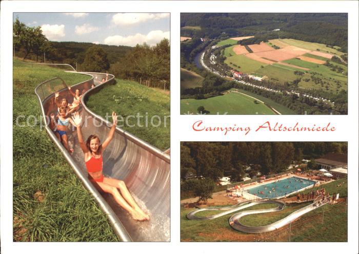 Bollendorf Suedeifel Camping Altschmiede Freibad Rutschbahn Naturpark Suedeifel