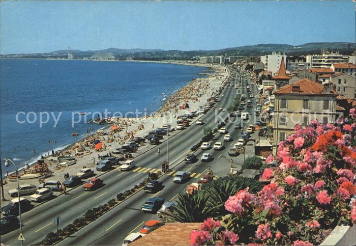 Cros-de-Cagnes Vue generale du bord de mer Cote d_Azur