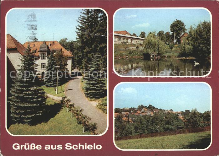Schielo Harz Kliniksanatorium Klubgaststaette Schwanenteich Teilansicht