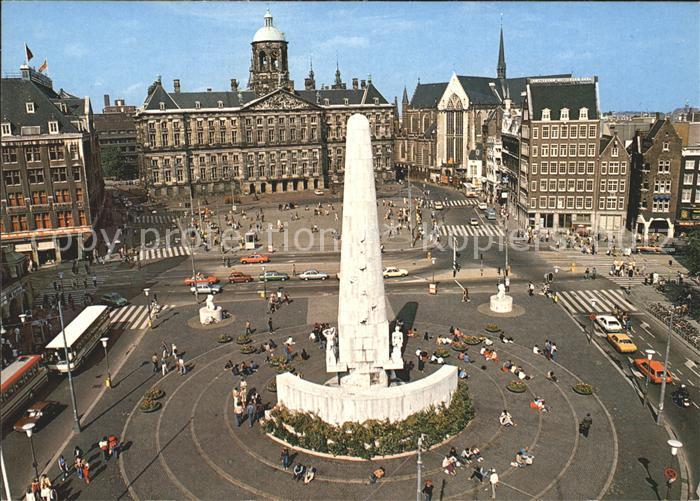 Amsterdam Niederlande Dam Koenigliches Schloss Nationaldenkmal