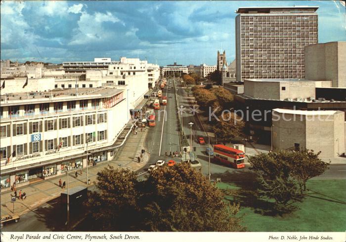 Plymouth  UK South West Royal Parade and Civic Centre