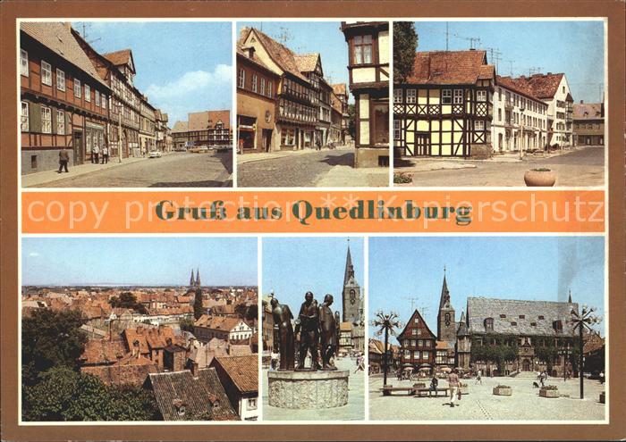 Quedlinburg Harz Poelkestrasse Marktstrasse Carl Ritter Strasse Muenzenberger Mu