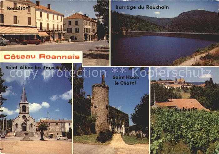 Renaison Coteau Roannais Barrage du Rouchain Saint Alban les Eaux Saint Haon le