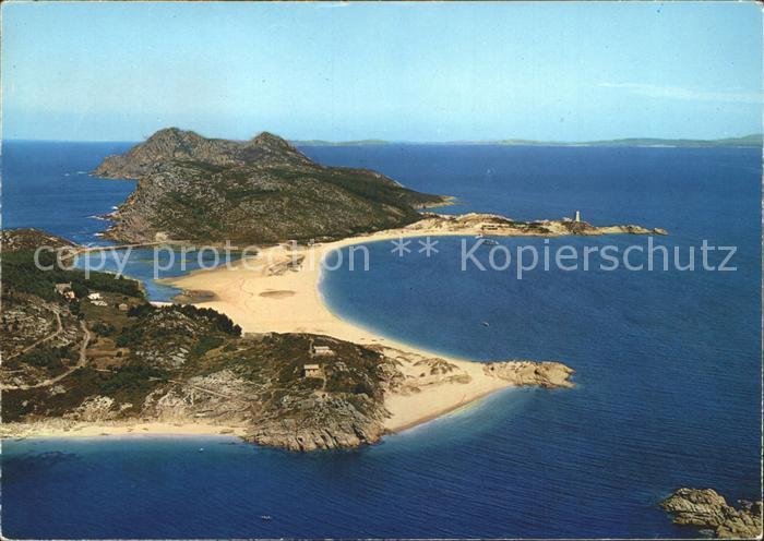 Vigo Galicia Espana Vista aerea Islas Cies