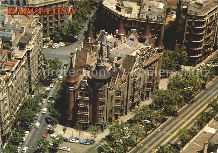 Barcelona Cataluna Avenida Generalisimo vista aerea