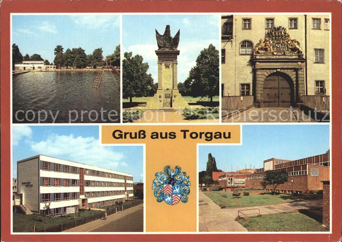 Torgau Strandbad Denkmal Schloss Hartenfels Friedrich Wolf Oberschule Volksschwi
