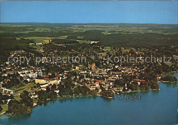 Tutzing am Starnbergersee Fliegeraufnahme
