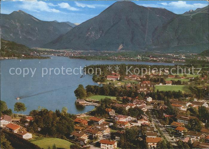 Bad Wiessee mit Wallberg und Bodenschneid Fliegeraufnahme