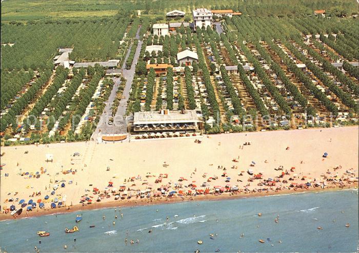 Cavallino Venezia Camping Lido Strand Fliegeraufnahme