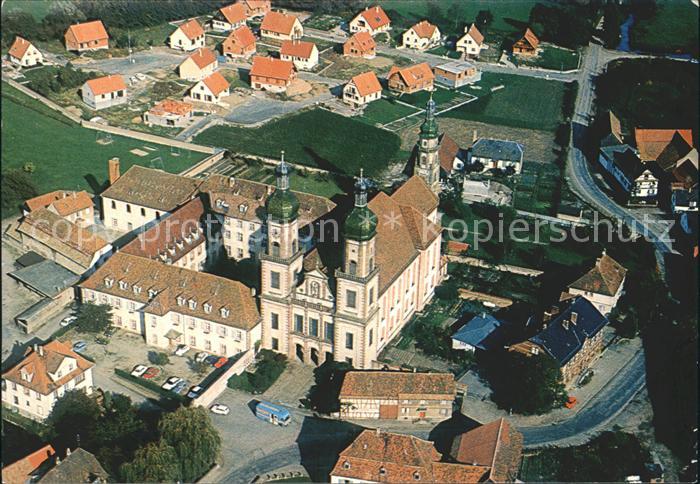 Ebersmunster Eglise Abbatiale et Couvent vue aerienn
