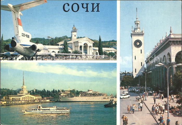 Sotschi Flughafen Passagierflugzeug Dampfer