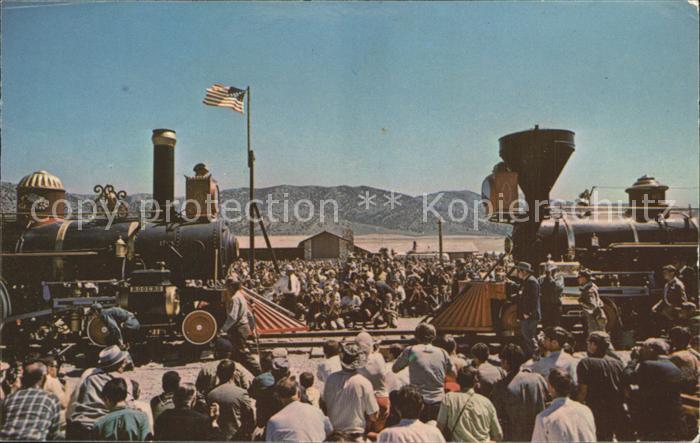 Lokomotive Golden Spike National Historic Site Centennial ceremony Railroad
