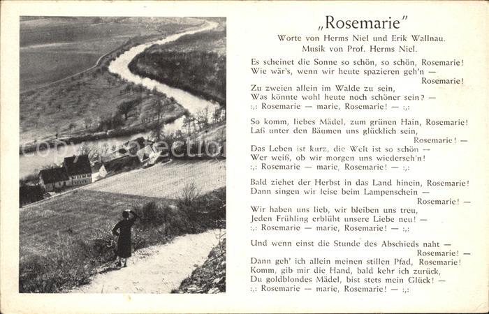 Liederkarte Rosemarie