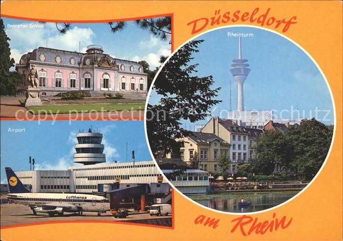 Lufthansa Duesseldorf Rheinturm Benrather Schloss