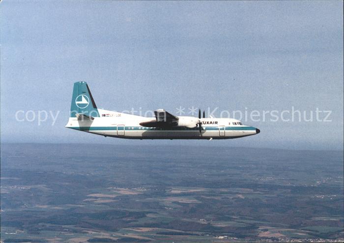 Flugzeuge Zivil Luxair Fokker F-50
