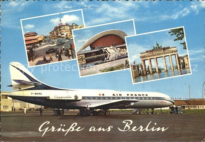 Flugzeuge Zivil Air France Caravelle Berlin
