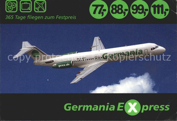 Flugzeuge Zivil Germania Express