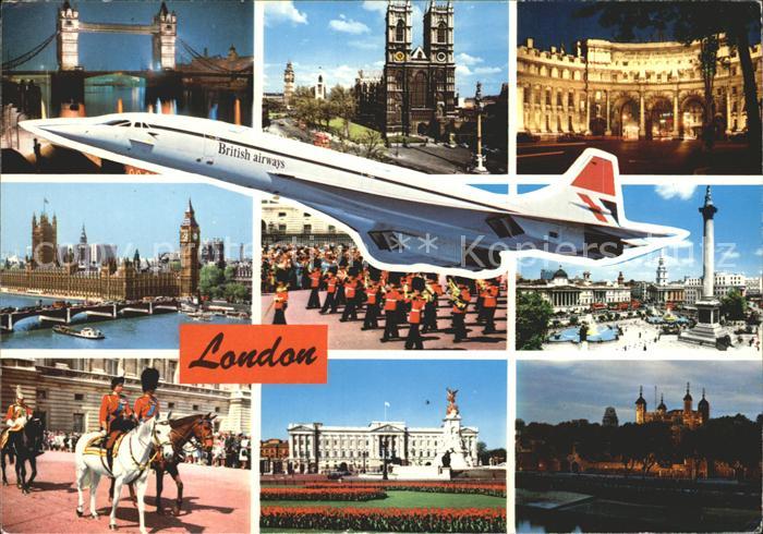 Flugzeuge Zivil British Airways London Tower Bridge Trafalgar Square