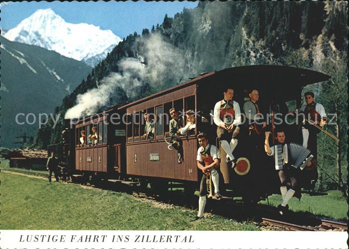 Eisenbahn Zillertal Musikanten Akkordeon Posaune Trompete