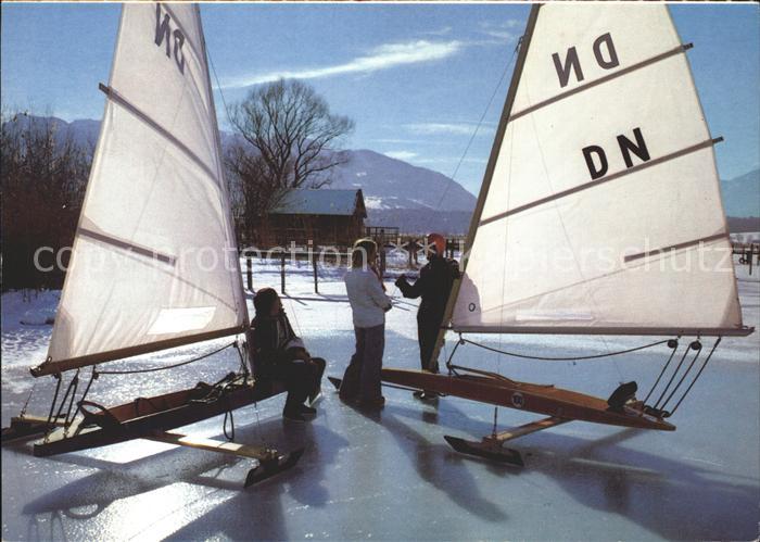 Segeln Eissegeln Chiemsee