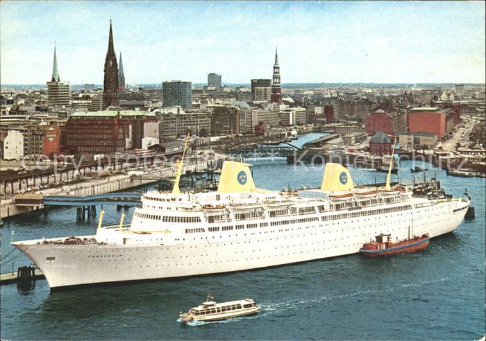 Faehre Ferry Bac Traghetto-- Kungsholm Hamburg Überseebrücke