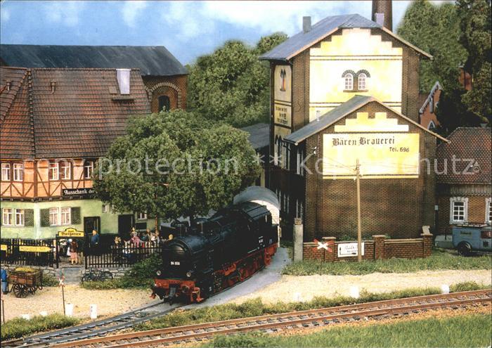 Modellbau-Eisenbahn Baeren-Brauerei Biergarten