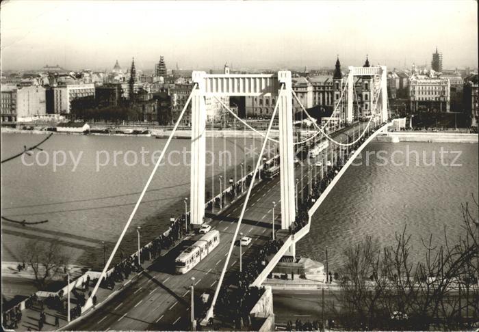 Strassenbahn Budapest Elisabethbruecke
