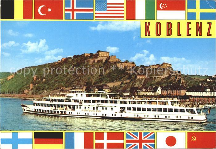 Motorschiffe Koblenz Feste Ehrenbreitstein