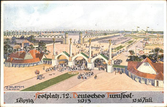 Turnfest Festplatz 12. Deutsches Turnfest Leipzi