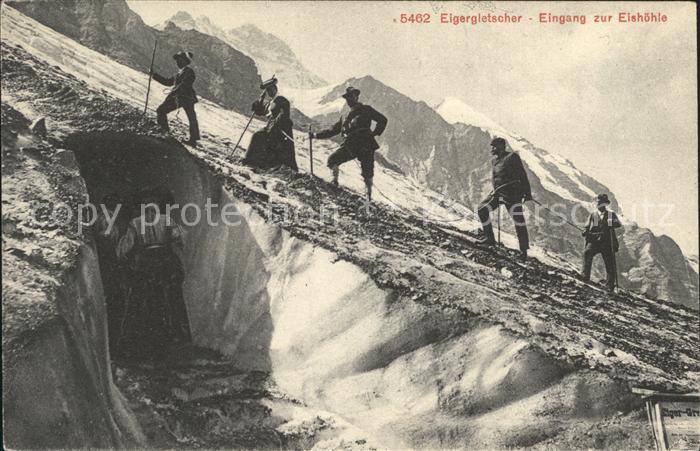 Bergsteigen Klettern Eigergletscher Eishoehle
