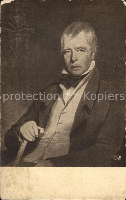 Kuenstlerkarte Charles R. Leslie Sir Walter Scott