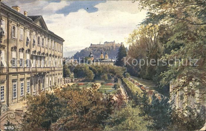 Verlag Wiedemann WIRO Nr. 2380 A Salzburg Mirabellgarten