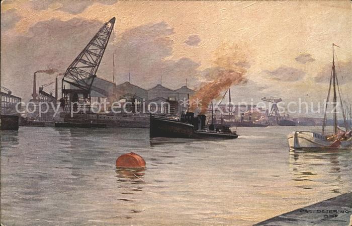 Werftbau Germaniawerft Kiel Hafen Krupp