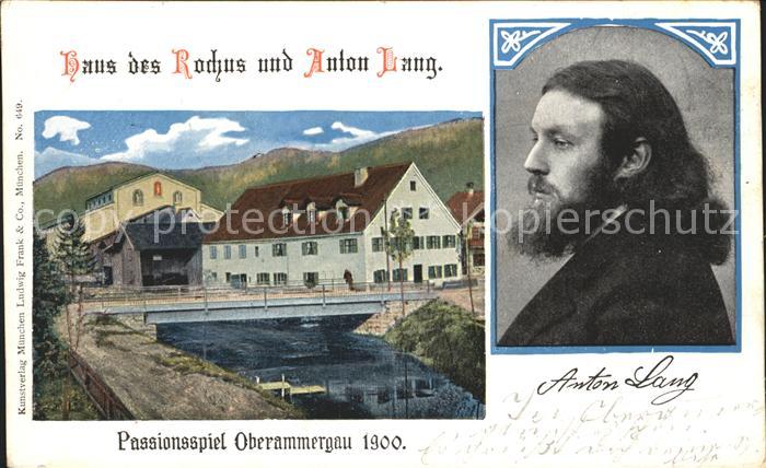 Passionsspiele Oberammergau Haus des Rochus und Anton Lang