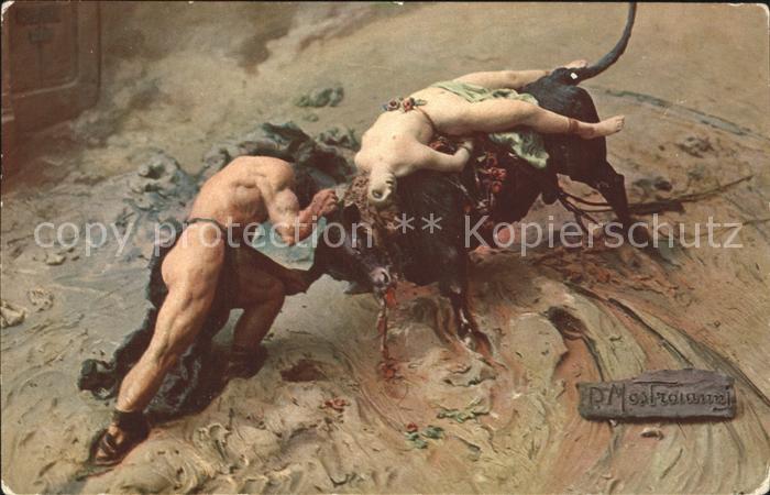 Mastroianni Ursus terrasse l'aurochs Sculptochromie A. N. Paris Nr. 19