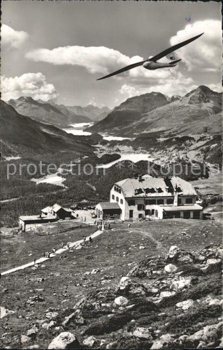 Segelflug Gliding Vol-Voile Vuolo-a-Vela Volo-a-Vela-- Hotel Muottas-Kulm Oberen