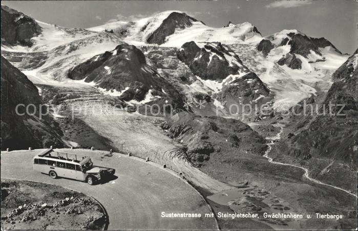 Postbus Sustenstrasse Steingletscher Gwächtenho
