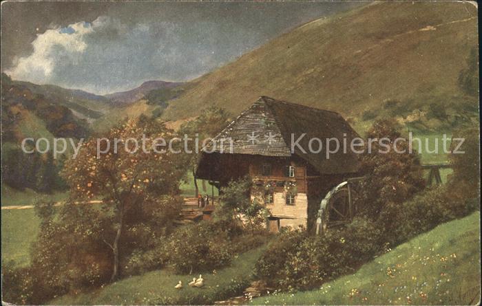 Hoffmann Heinrich Nr. 178 Mühle im Schwarzwald