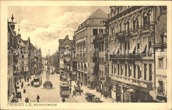 Strassenbahn Freiburg im Breisgau Kaiserstrasse